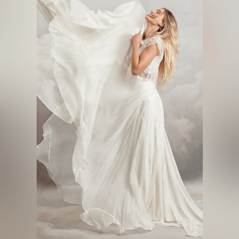 NWT BHLDN Catherine Deane Delia Silk Chiffon Skirt 10